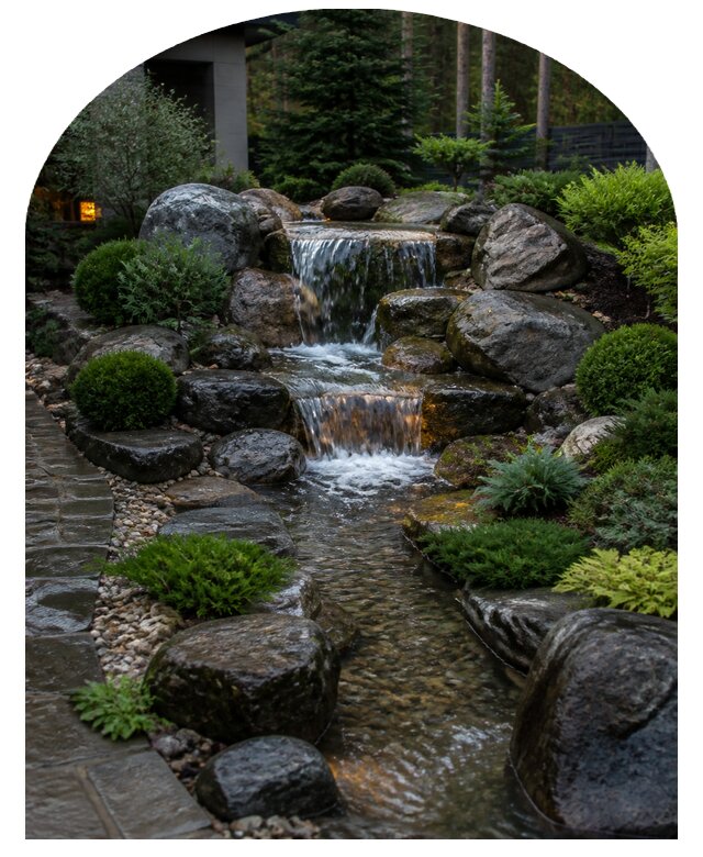 Водопад на участке в Волгодонске по цене от 103959 р. | Метпроект-Вгн